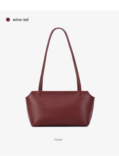 Genuine Cowhide Leather Mini Shoulder Tote Bag