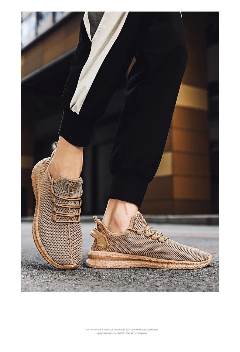 Men's Breathable Non-Slip Sports Sneakers for Outdoor Use