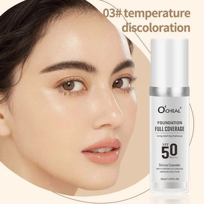 Color Changing Foundation Concealer Long Lasting Moisturizing
