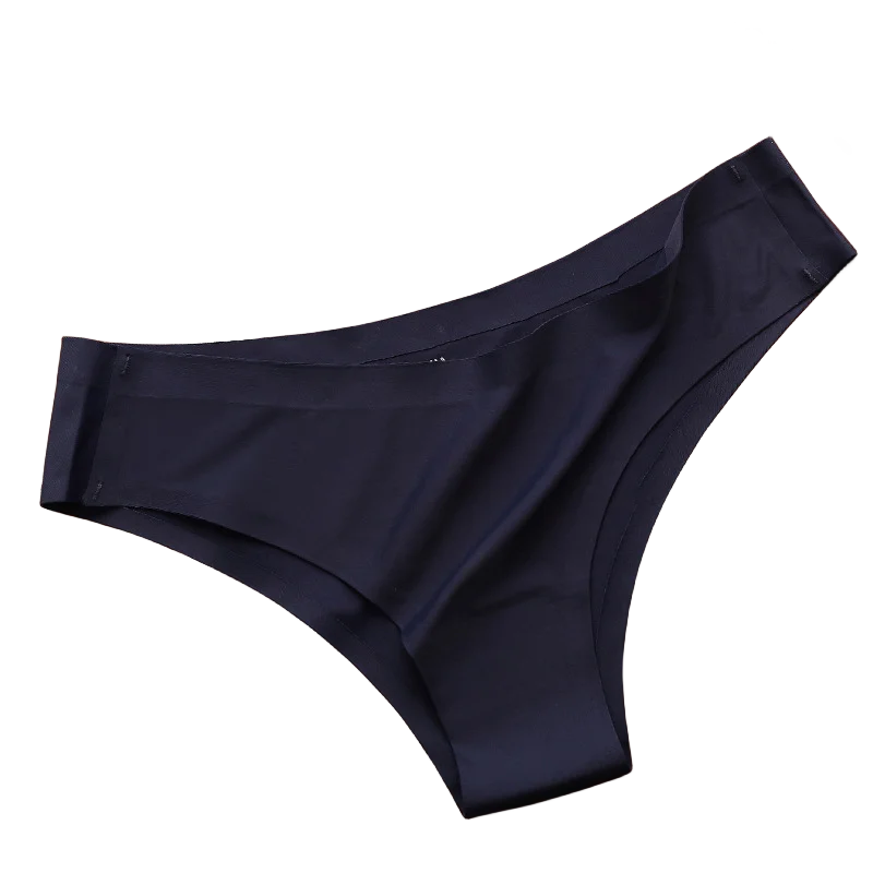 4PCS Seamless Brazilian Panties Cool Ice Silk Low Waist