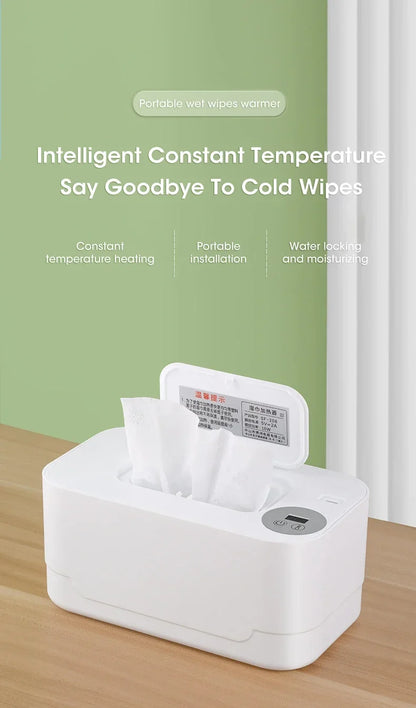 Baby Wipe Warmer with LED Display Portable USB Charge