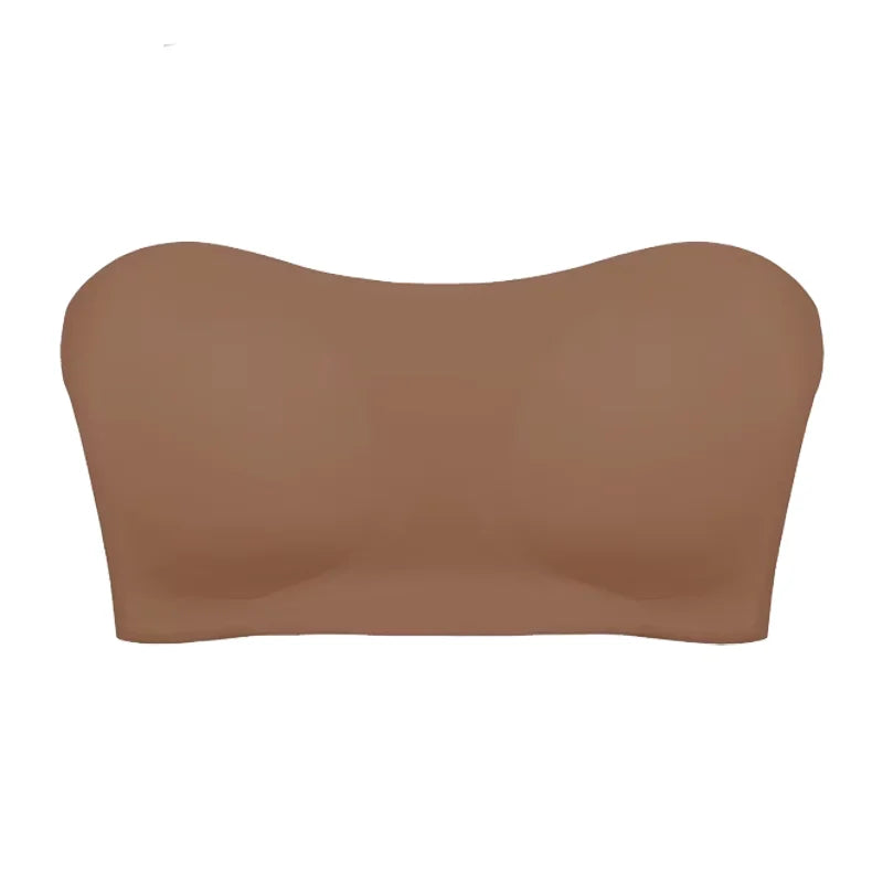 Women's Strapless Push Up Bra Removable Padded Seamless