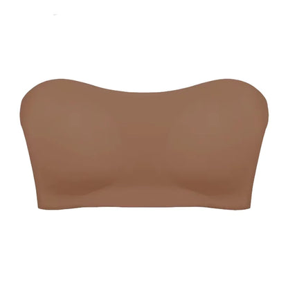 Women's Strapless Push Up Bra Removable Padded Seamless