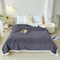 Soft Woolen Blanket, 100% Polyester, Striped Design