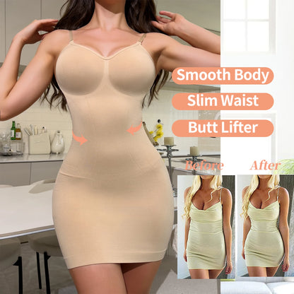 Women’s Slim Fit Tummy Control Shaper Dress S-3XL