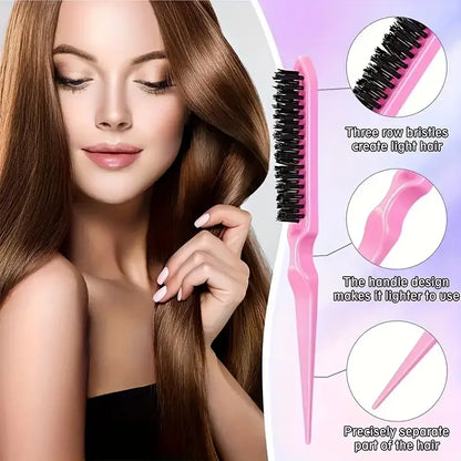 Hair Styling & Brush Set – 6 Pieces