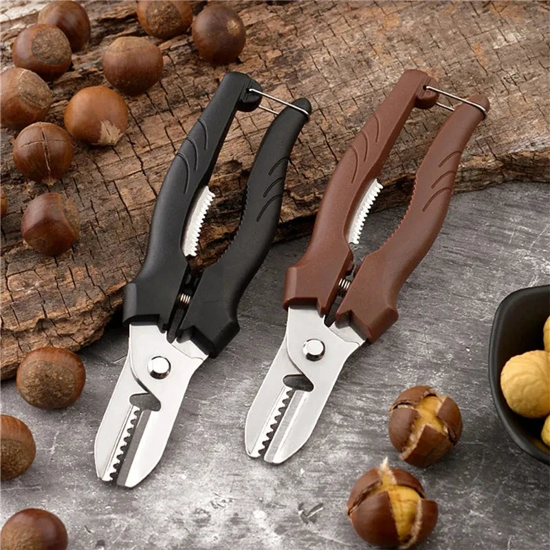 Stainless Steel Chestnut Peeler and Scissors Tool