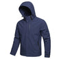 Men's Waterproof Windproof Hoodie Jacket for Outdoor Activities