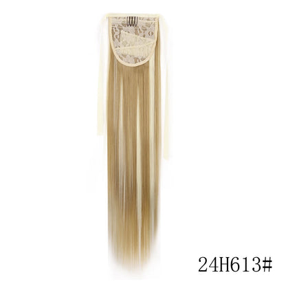 Long Straight Clip-in Ponytail Hair Extension Black