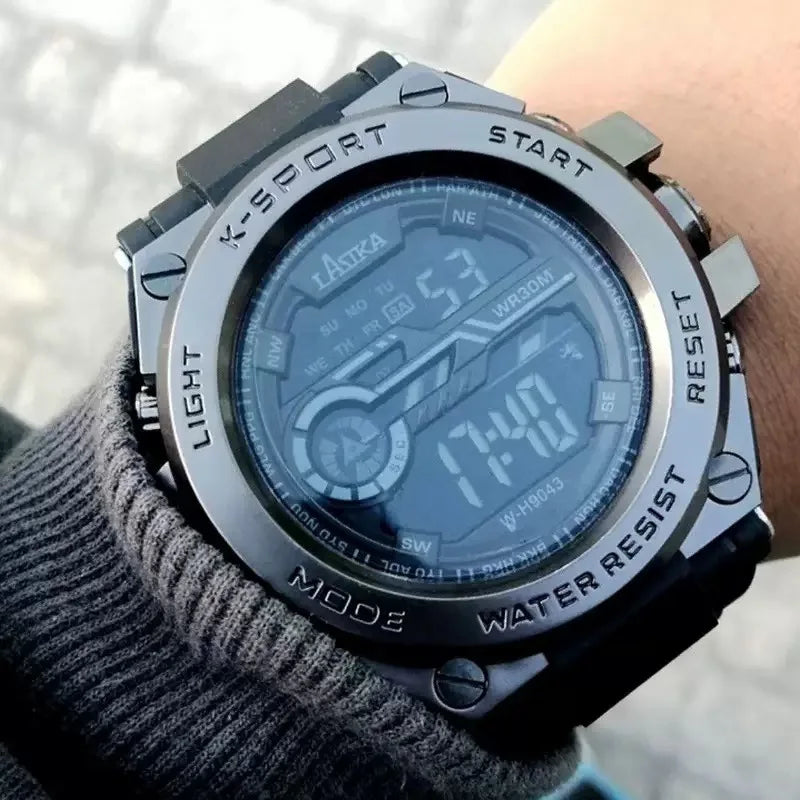 Men's Digital Sports Watch -LED Display