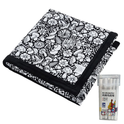 DIY Coloring Blanket 150x125cm Washable Velvet Art