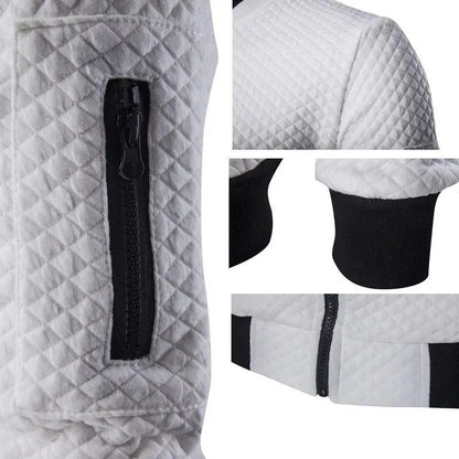 Men's Casual Spring and Autumn Zipper Jacket Set