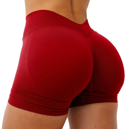 Seamless Yoga Shorts for Women Fitness Training