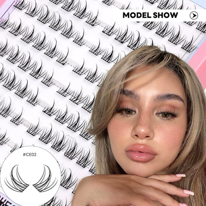 GROINNEYA C-Curl Cluster Eyelashes