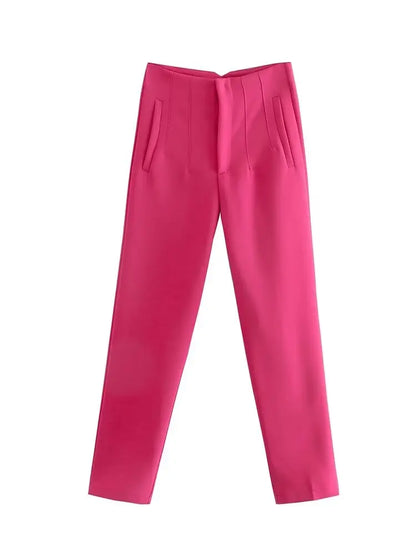 Koekop High Waist Pencil Trousers for Women