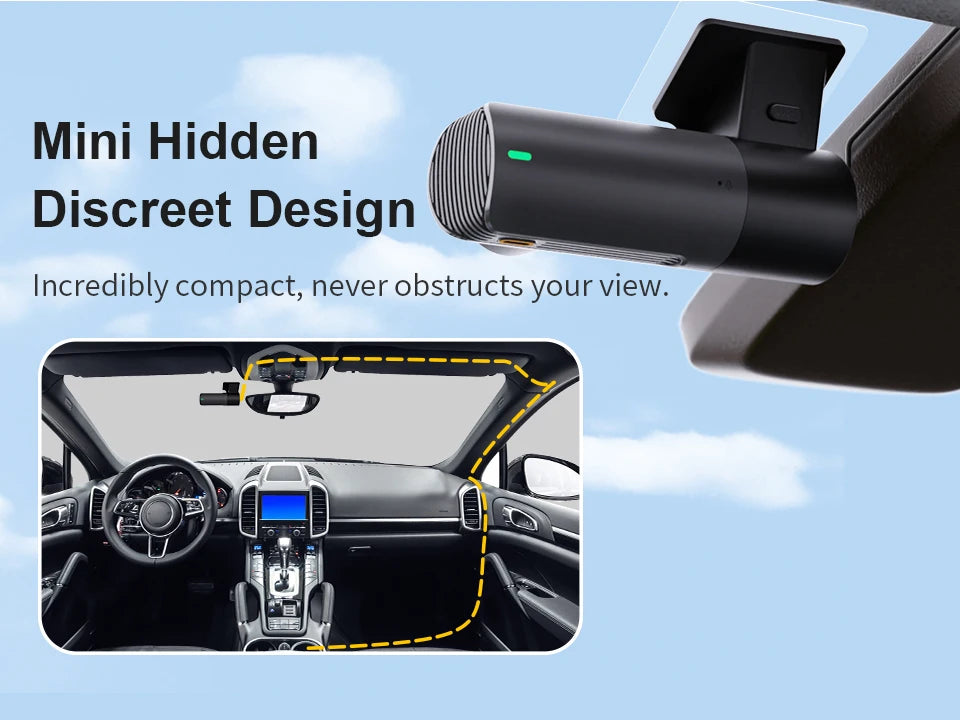 KAWA D5 2K Dash Camera with WiFi and Voice Control