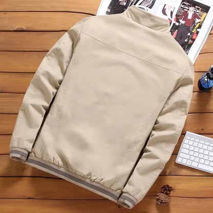 Men's Thickened Fleece Aviator Jacket in Solid Color