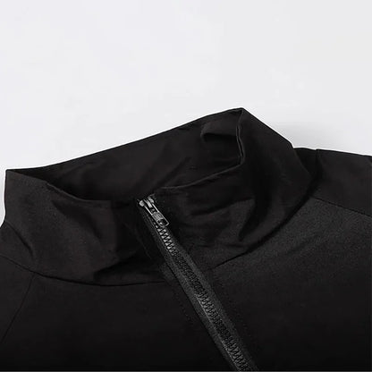 Men's Patchwork Color Block Varsity Jacket