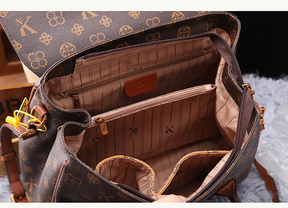 Women's Versatile PVC Handbag with Zipper Closure