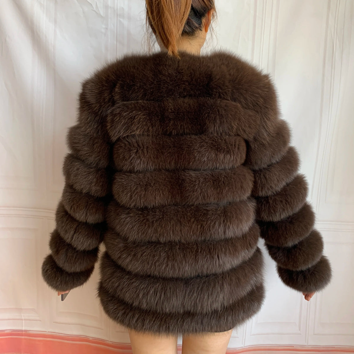 4in1 Real Fox Fur Coat for Women