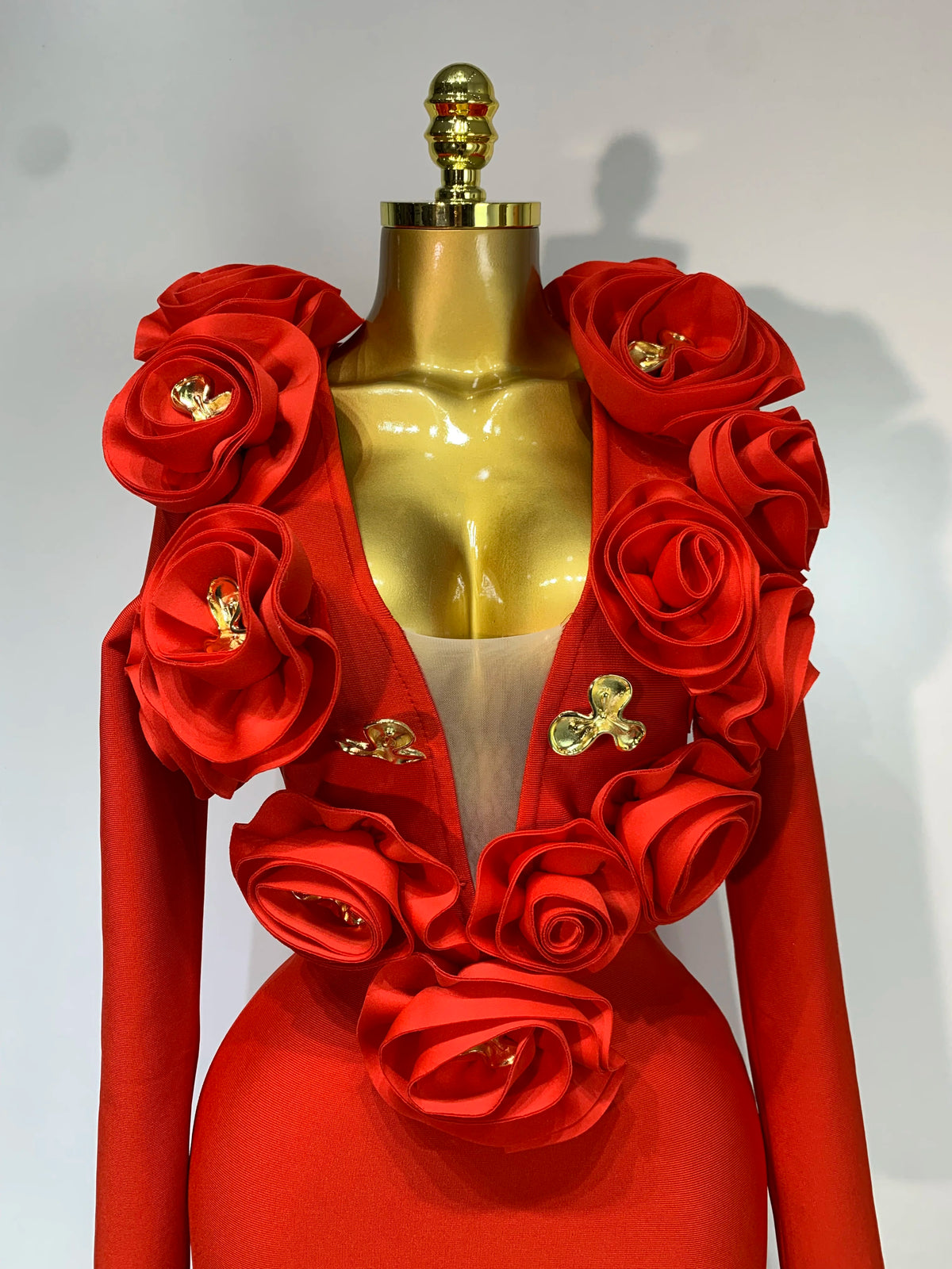 3D Flower Sleeveless Bodycon Bandage Dress Women