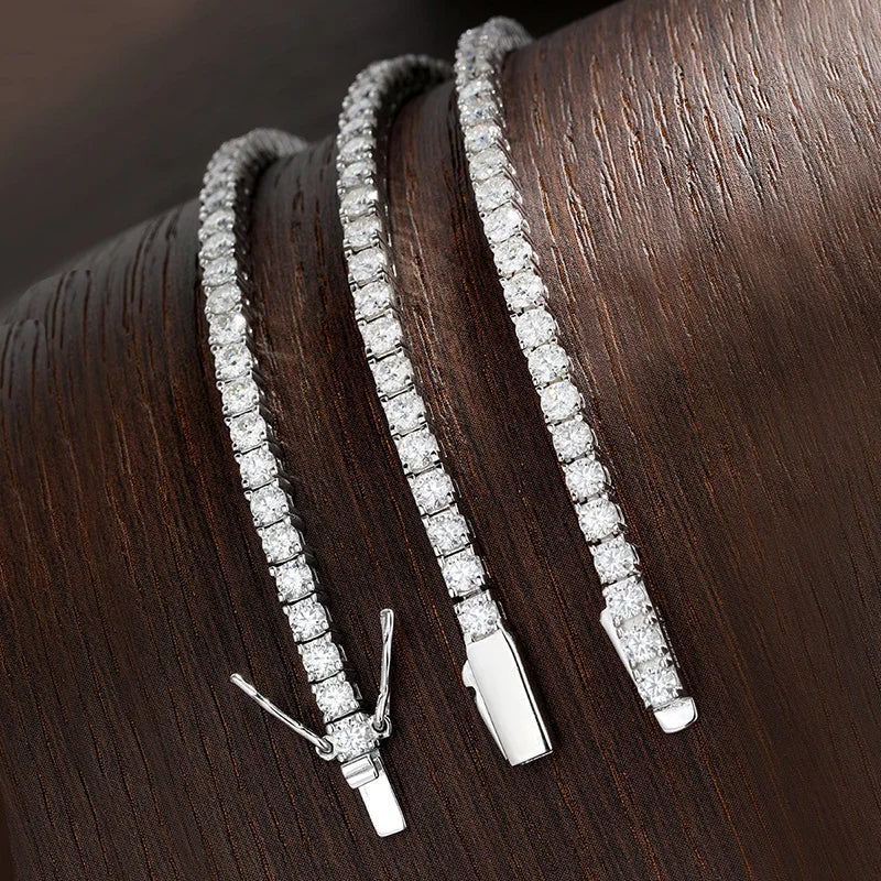 Moissanite Tennis Bracelet in 925 Sterling Silver