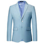 Men's White Formal Suit Jacket with Long Sleeves