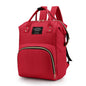 Large Capacity Canvas Diaper Bag Backpack