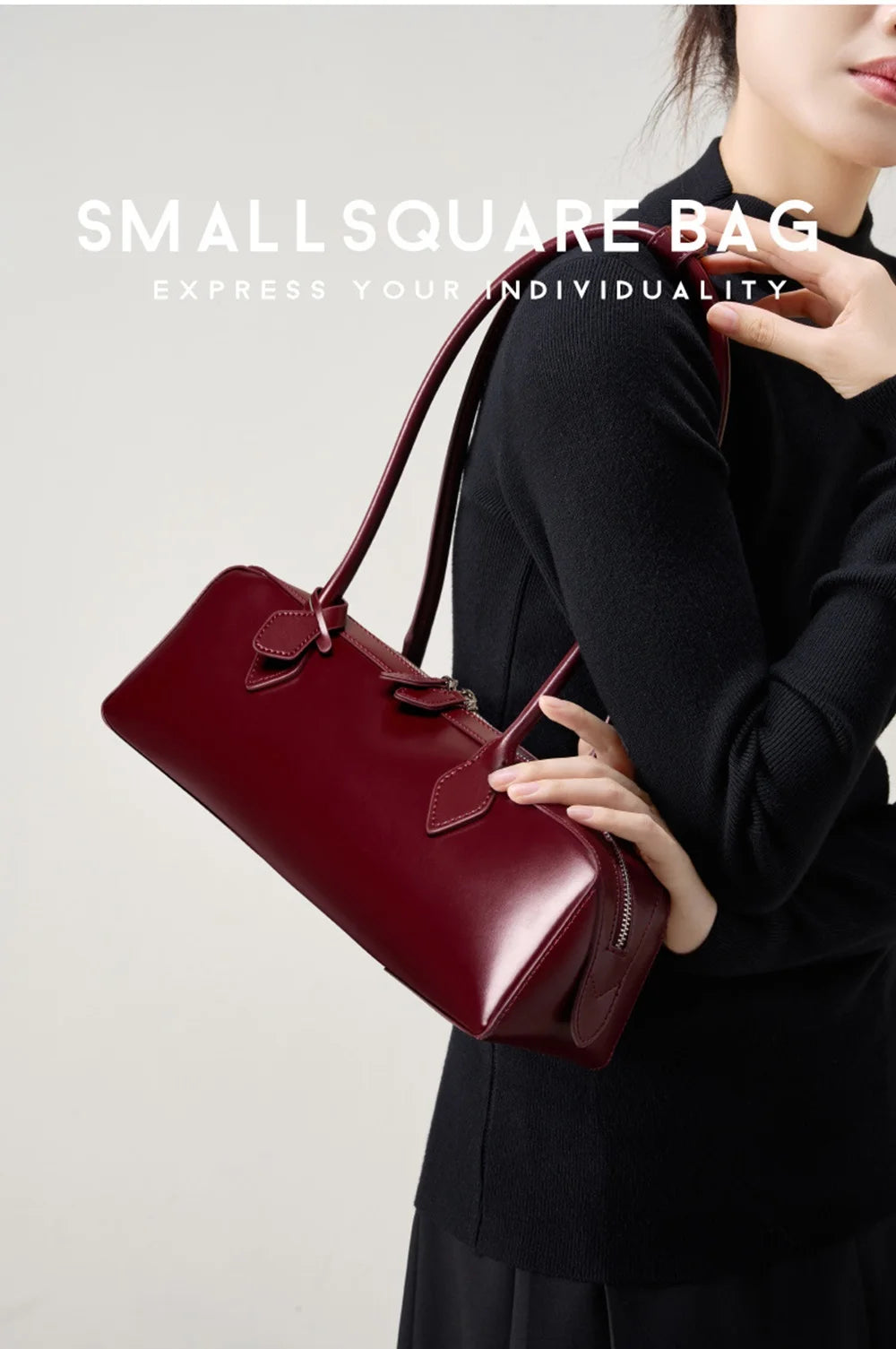 Vintage Cowhide Shoulder Bag for Women