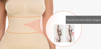 Strapless Shapewear Slip for Women Tummy Control Black Beige White