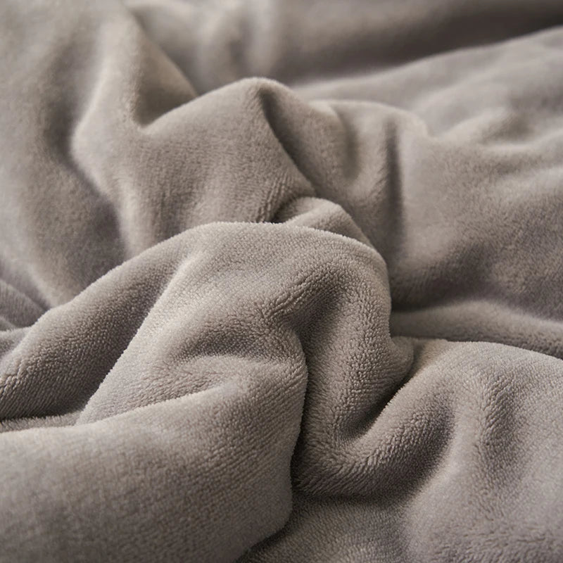 Plush Thick Winter Blanket Double Layer Milk Fleece