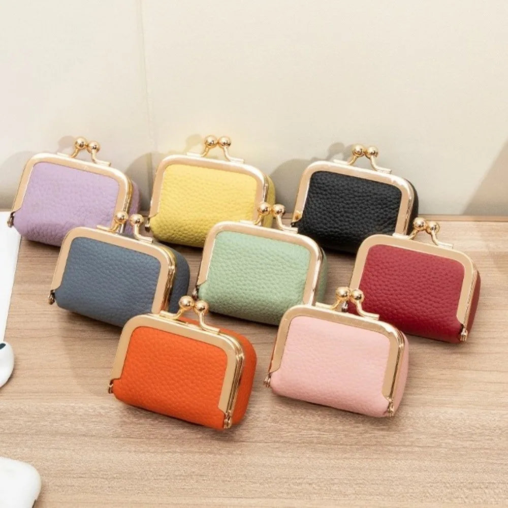 Genuine Leather Coin Purse Mini Small Item Bag