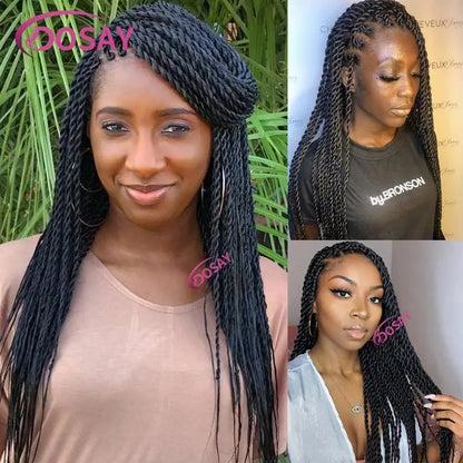 Twist Braided Lace Front Wig Synthetic Full Lace Wig