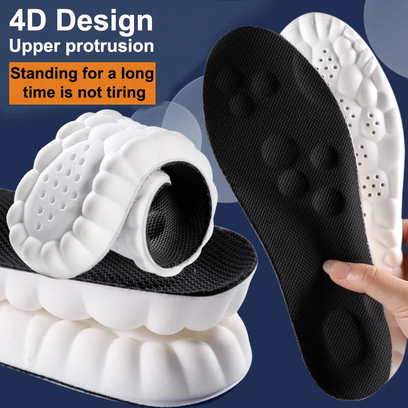 Latex Shock Absorbing Insoles with Arch Support