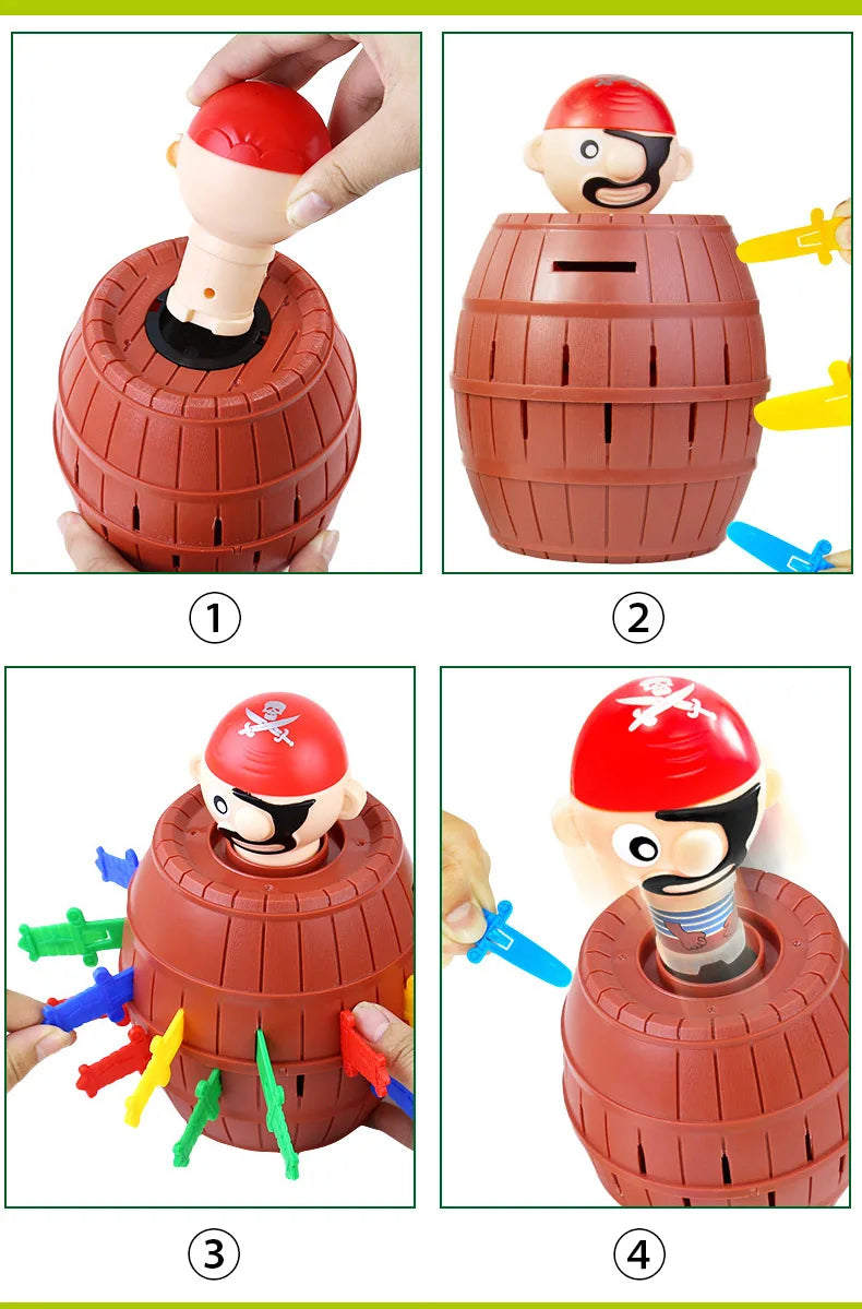 Jumping Pirates Barrel Game Toy for Kids