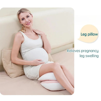 Pregnancy Pillow with Auxiliary Cotton Waist Support