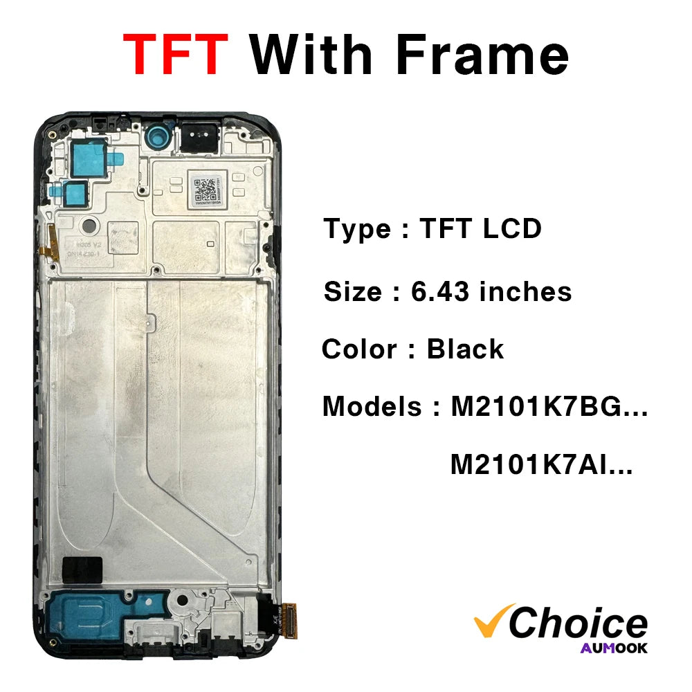 AMOLED LCD Display Touch Screen Digitizer for Redmi Note 10S
