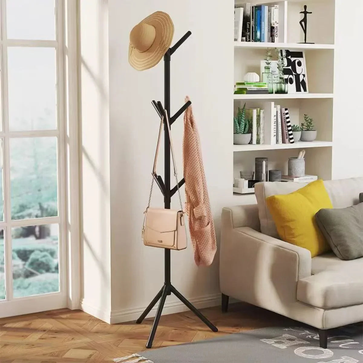 Vertical Clothes And Hats Rack - Plastic Coat Hook