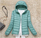 Women Hooded Puffer Jacket Plus Size Lightweight