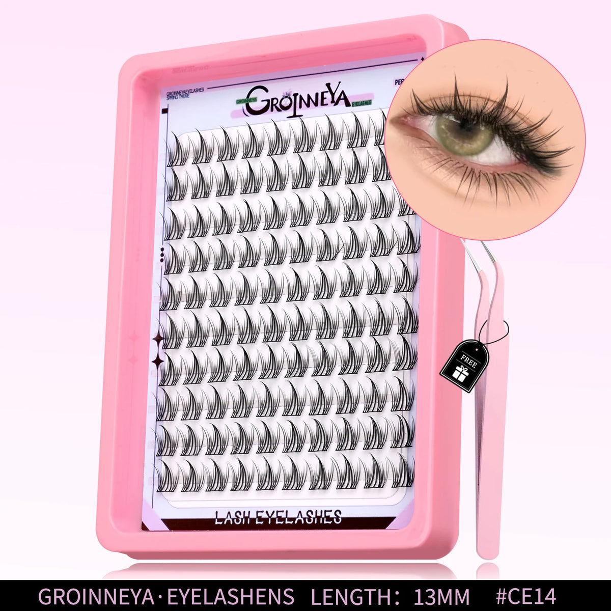 GROINNEYA C-Curl Cluster Eyelashes