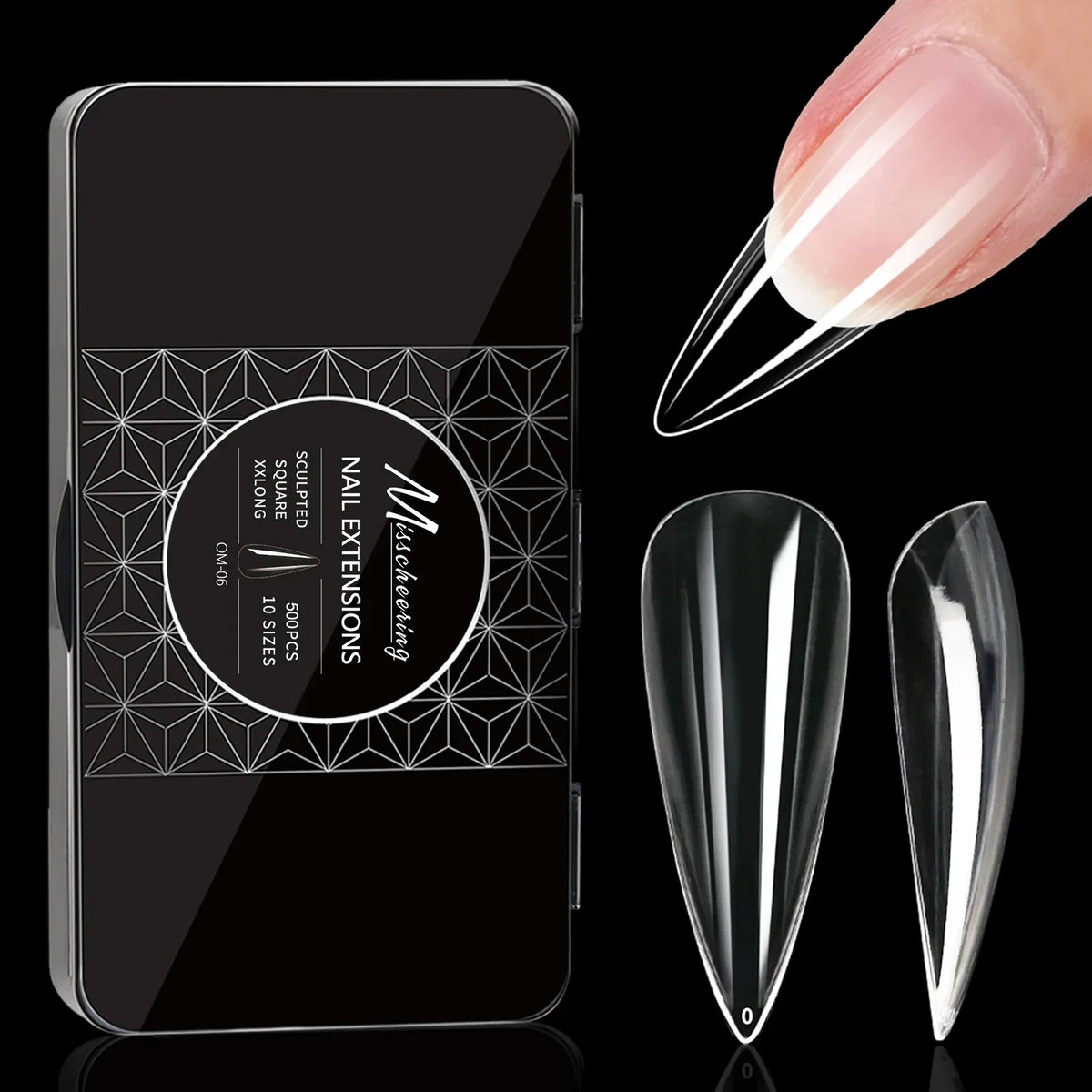 Soft Gel Full Cover Almond Fake Nails Box
