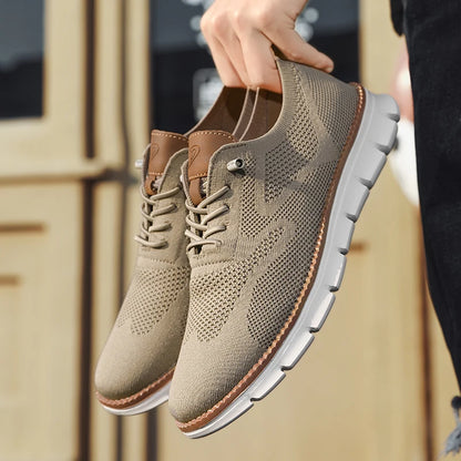 Men's Large Casual Fly-Weave Mesh Sports Shoes