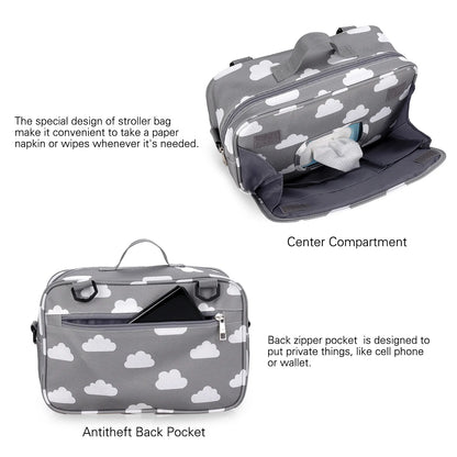 Waterproof Baby Stroller Bag Multifunction Diaper Organizer