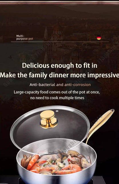 28cm Stainless Steel Non-Stick Frying Pan