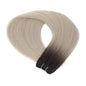 30 Inch Bone Straight Synthetic Hair Bundles Piano Blonde Ombre