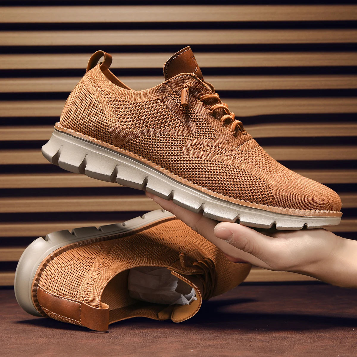 Men's Large Casual Fly-Weave Mesh Sports Shoes