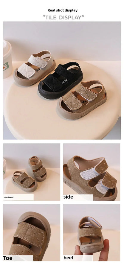 Baby Sandals for Boys Ages 1-3 Soft Bottom Breathable