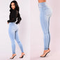 High Waist Denim Skinny Jeans for Women