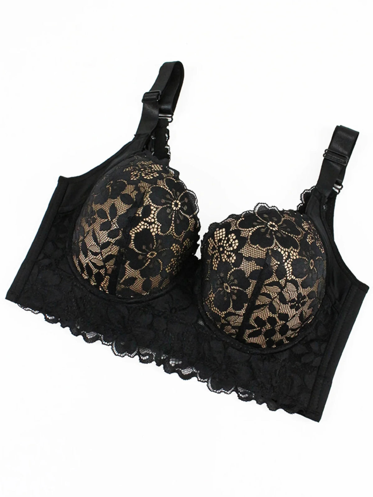 Lace Bra Comfy Breathable Steel Rim Anti Sagging Sports