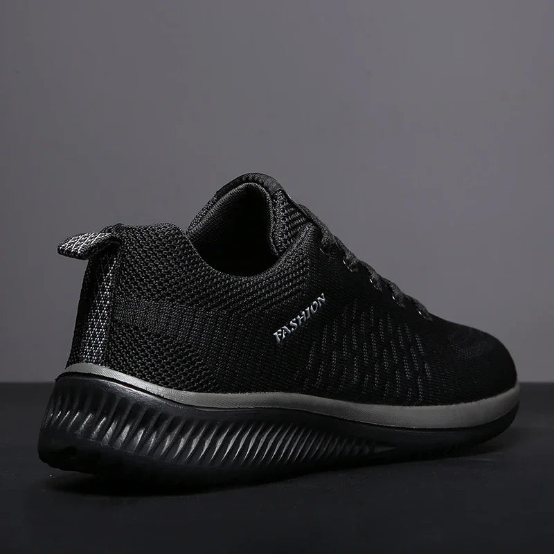 Men's Breathable Knit Running Sneakers Outdoor Gym Shoes